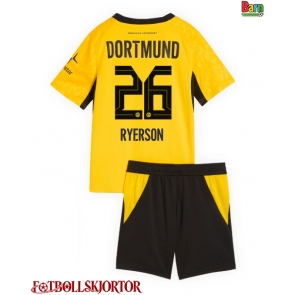 Borussia Dortmund Julian Ryerson #26 Hemmakläder Barn 2026-27 Kortärmad (+ Korta byxor)